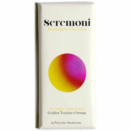 Seremoni 70% Dark Chocolate Orange Magic Mushroom Chocolate Bar Online Canada
