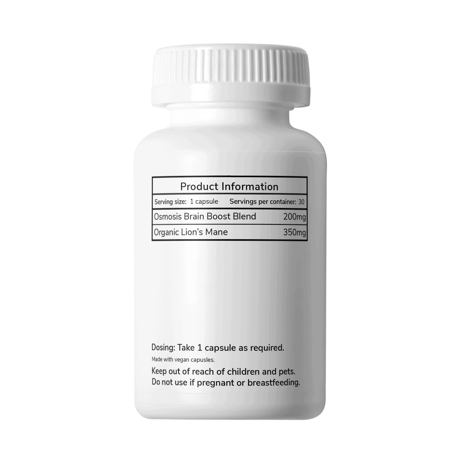 Brain Boost 200mg - 30 Pack - Side